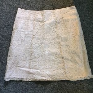 Ivory lace NY&Co skirt